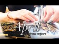 Peacock Dress: April 2021 Video Diary || Relaxing Music with Antique Sewing Machine ASMR