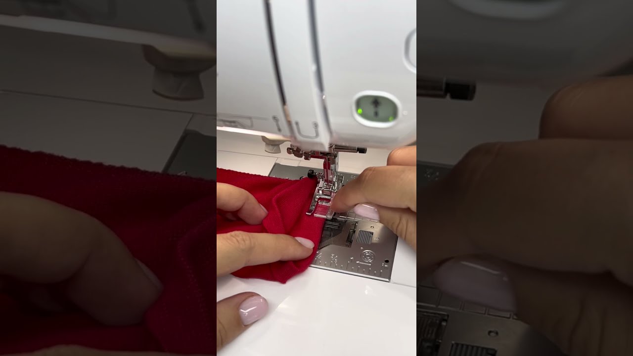 How to sew lettuce hem🤗 - YouTube