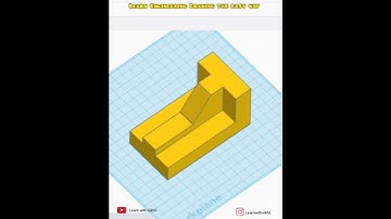Engineering Drawing | Orthographic Projections using Tinkercad software 04 | Learn with Nikhil