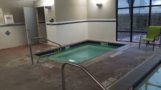 Tour of the pool inside the Hampton Inn & Suites