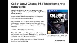 Free PS4 Chance, Ghosts Frame Rate Issues on PS4