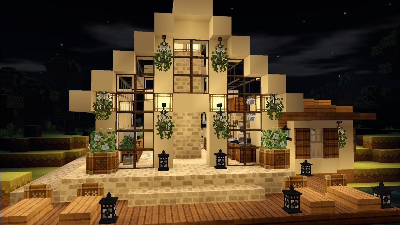 [Minecraft] Greenhouse🌿🌹Holiday House/Cottage🦋 | CIT Resource Packs Cottagecore Aesthetic✨