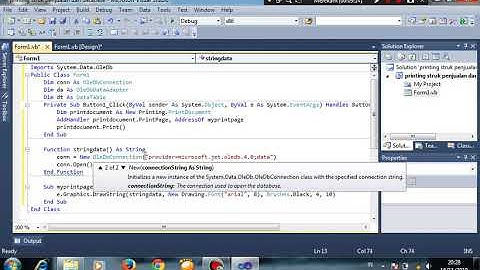 printing struk penjualan menggunakan data dari MS Access VB.NET