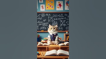 Smart Cat Doing Homework 📚 | Cutest Study Time Ever 😺✨ | Funny Cat Shorts”#shorts
