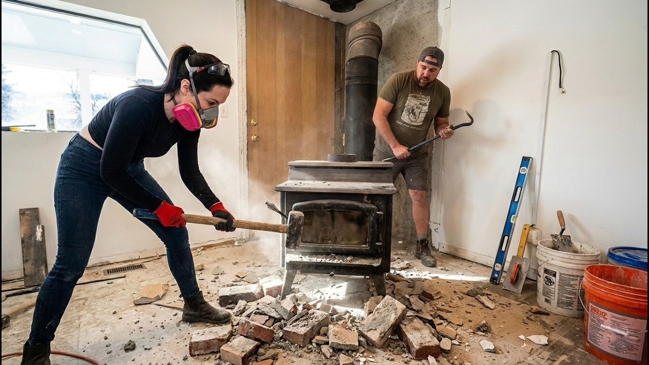 Tearing Down & Building a New Fireplace | DEMO & Prep!