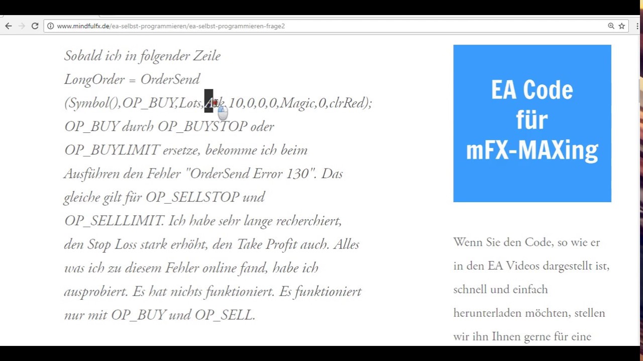 Ea Selbst Programmieren Mindful Fx - 