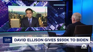 Biden fund receives large donation from son of Republican megadonor Larry Ellison