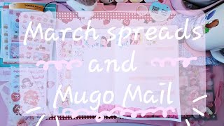 Journal with me | March spreads and Mugo Monthly Mail | Cozy chat with chill music screenshot 5