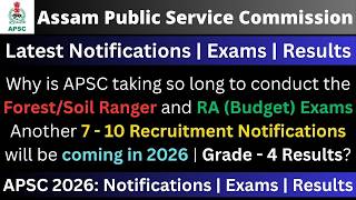APSC Latest Updates 2026: Notifications | Exams | Results
