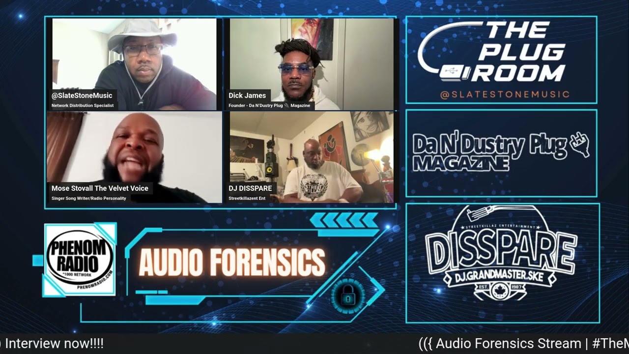 AudioForensics Analyzing audio files of " MoseStovall  @SlateStoneMusic @DaRealDickJames @DjDisspare