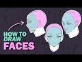 How I Draw Heads! ✨Easy Way - (Sketching Faces + Any Angle)