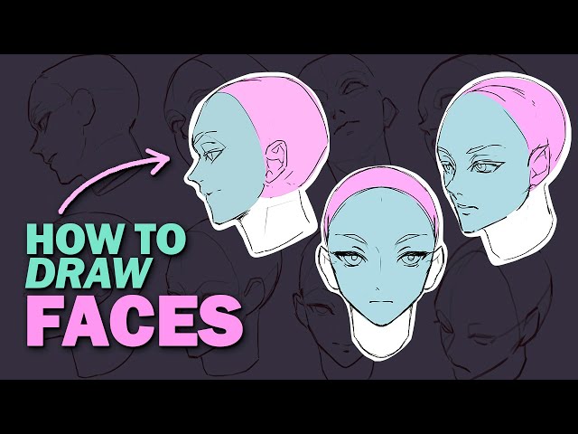 How I Draw Heads! ✨Easy Way - (Sketching Faces + Any Angle) class=