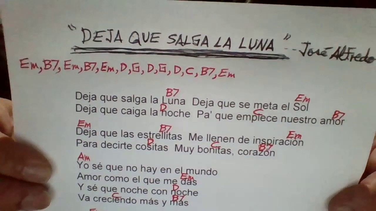 DEJA QUE SALGA LA LUNA José Alfredo Jiménez COVER YouTube