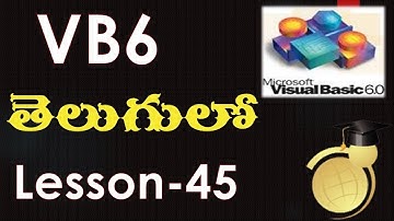 ACTIVX RICHTEXTBOX Control in VB6 - Telugu-Lesson-45