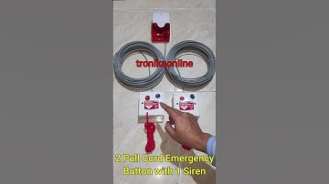 2 EMERGENCY PULL CORD ALARM bathroom toilet DISABILITAS panic button #emergencyalarm #pullcordalarm