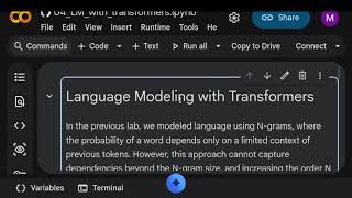 Lab 4 (Language Modeling with Transformers)