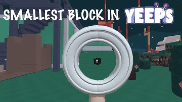 WHAT IS THE SMALLEST BLOCK IN YEEPS HIDE AND SEEK?