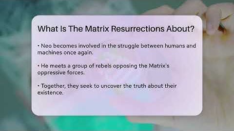 What Is The Matrix Resurrections About? - The SciFi Reel