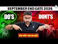 GATE 2026 Preparation: September End Do’s & Don’ts | By GC Sir