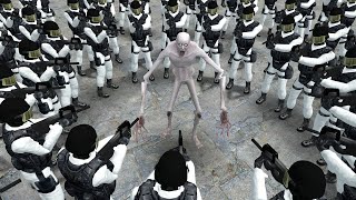 SCP-096 VS 100 SCP GUARDS!!! Garrys Mod Sandbox