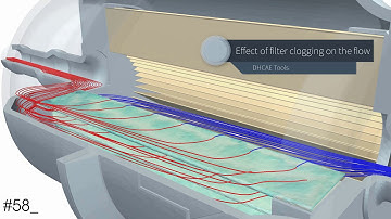 Fuel filter simulation including cake generation with DHCAE