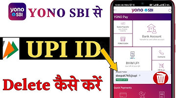 How to delete UPI ID in YONO SBI | How to Deregister Bhim UPI ID in YONO SBI