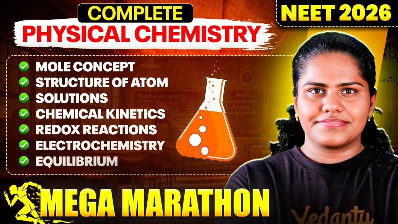NEET 2026 Chemistry | Complete Physical Chemistry | Mega Marathon | by Premila Mam