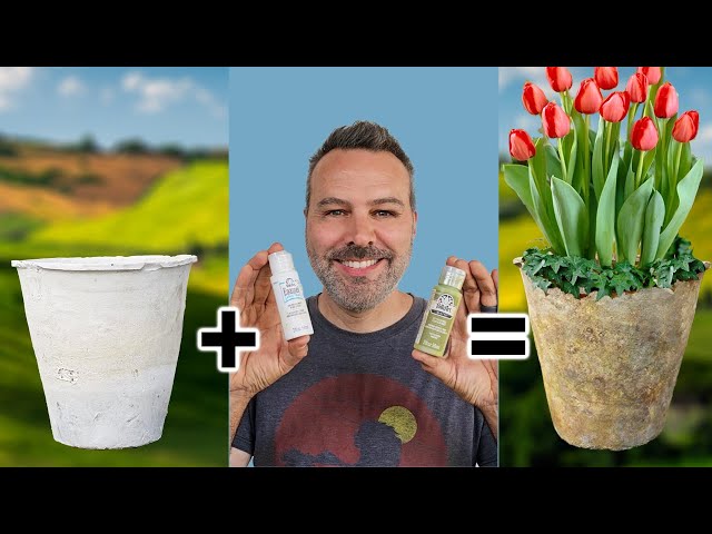 Planting Tulips in Pots (tulip lasagna) u0026 Aging Terra Cotta class=