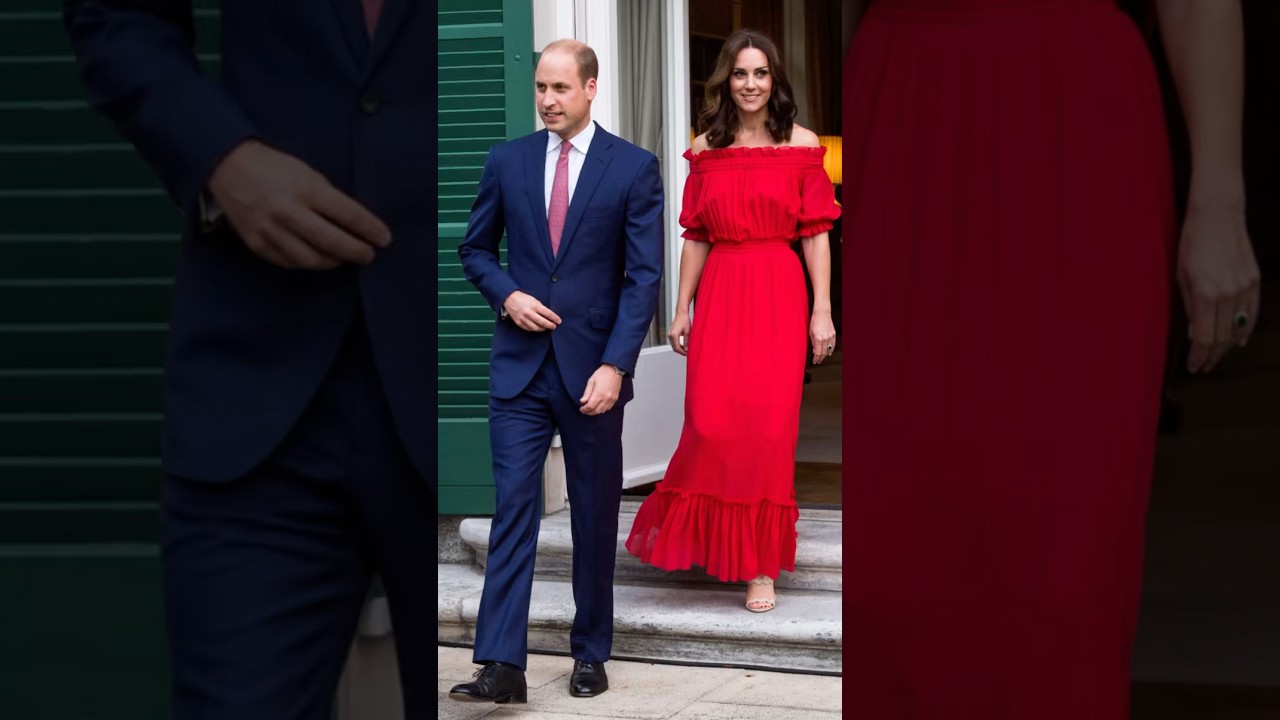 Regal in Red: Princess Catherine’s Stunning Moment 👑❤️