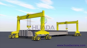 How do Single Girder Straddle Carriers/Rubber Tired Gantry Cranes Work in Casting Yard?