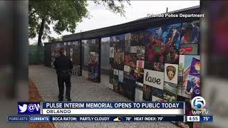 Interim memorial opens for 49 killed at Orlando's Pulse nightclub