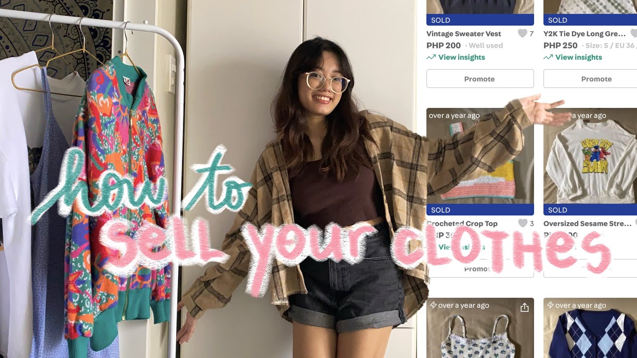 how to sell your preloved clothes online FAST & EASY *make extra