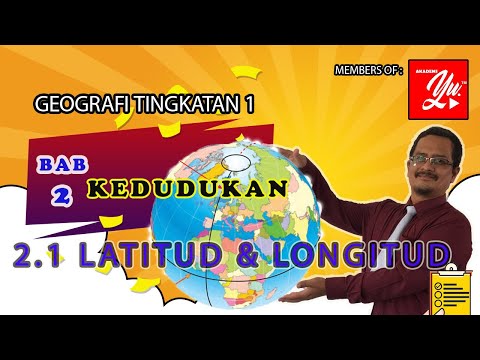 Geografi Tingkatan 1 : Bab 2 Kedudukan | 2.2 LATITUD dan LONGITUD