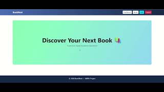 BookNest | SmartInternz Project | Mern Stack Book Store Application Demo
