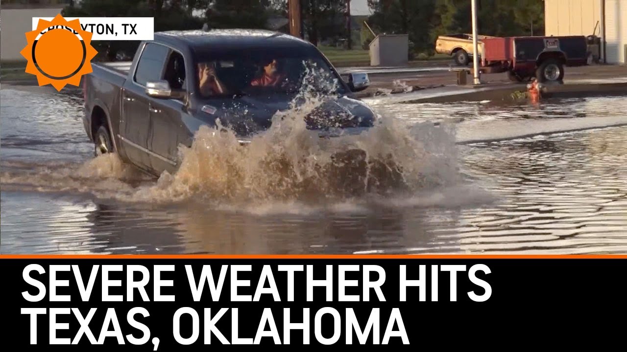 Severe Weather Supercut Oct. 4: Texas & Oklahoma - YouTube
