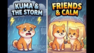 He was SHAKING! ⛈️🥺 Scared Shiba vs. Storm (So Brave! ❤️) screenshot 1