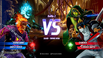 DORMAMMU & GHOST RIDER VS GAMORA & STRIDER HIRYU - Marvel vs. Capcom: Infinite All Characters Unlock