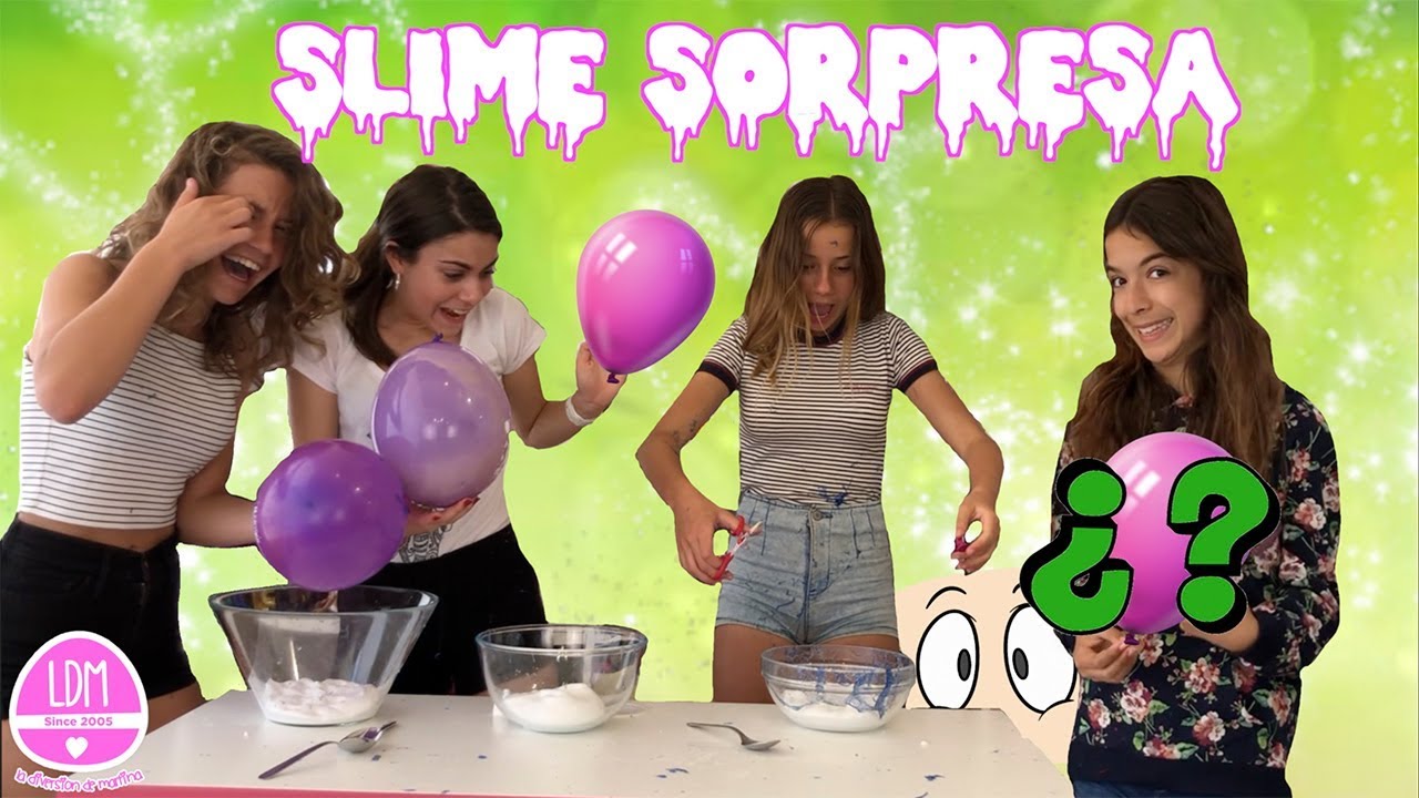 SLIME SORPRESA!!!  ¿QUE HAY DENTRO DE LOS GLOBOS? LA DIVERSION DE MARTINA