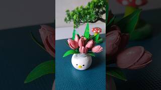 waste pistachios shells craft 🌷#tulippot #artandcraftideas #diy #@amaniyacraft