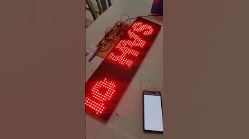 IoT based College Notice Board using P10 LED modules and ESP8266