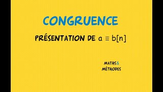 Presentation Of Congruence