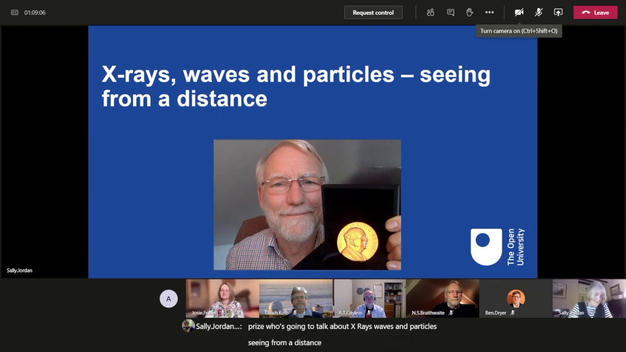 X-rays, waves and particles seeing from a distance ... in the OpenSTEM Labs by Prof Nick Braithwaite