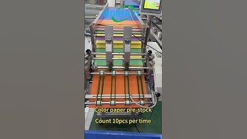 Color paper pre-stock continues friction feeder counting 10pcs per time