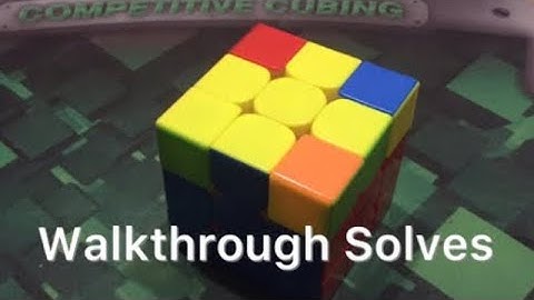 Advanced 3x3 Example Solve For Charged Cuber