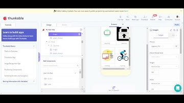 Profile app in thunkable.