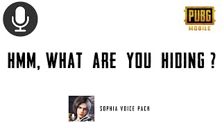 Hmm What Are You Hiding | Pubg Sophia Voice Pack Sound Effect 🔊🗣️