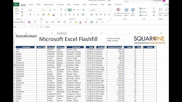 Microsoft Excel Flash Fill