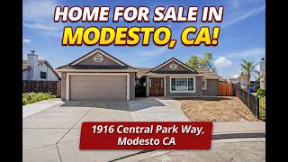 Modesto CA Homes for Sale 🏡 Beautiful Home Tour | 1916 Central Park Way Modesto CA
