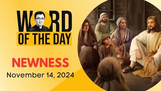 Newness Word Of The Day November 14, 2024