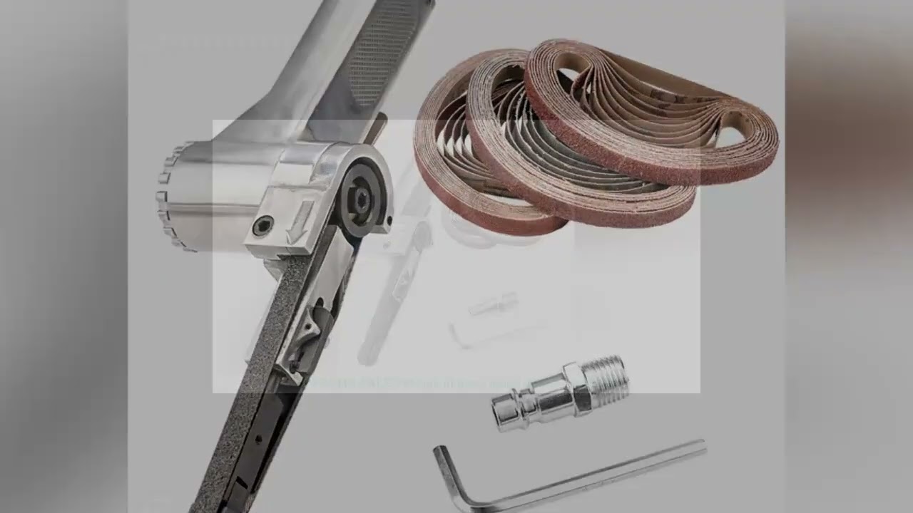 SIFANG-Pneumatic Air Belt Sander, 3 Sanding Belts Set, Air Compressor, Grinding, Polishing, Pneumati